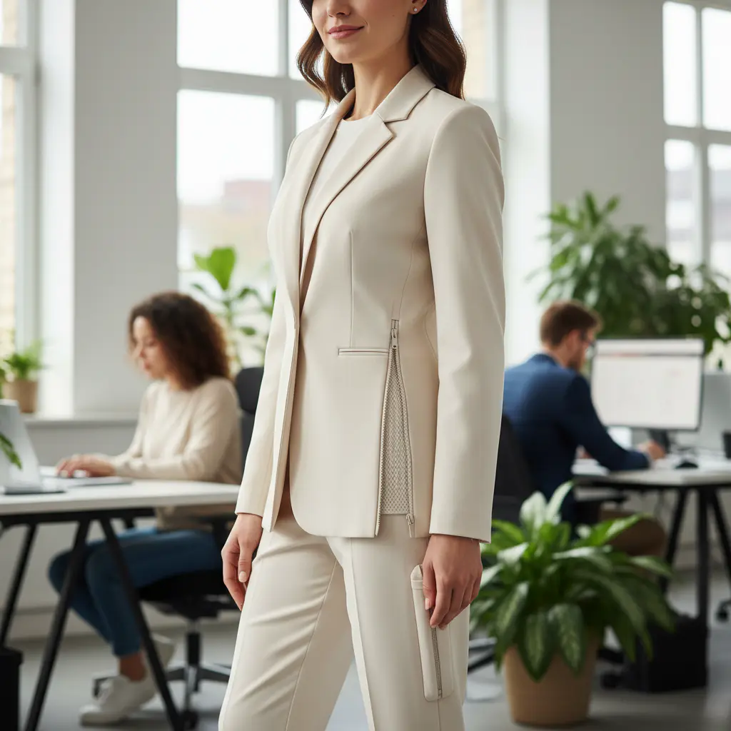Clothing with a hidden zipper panel